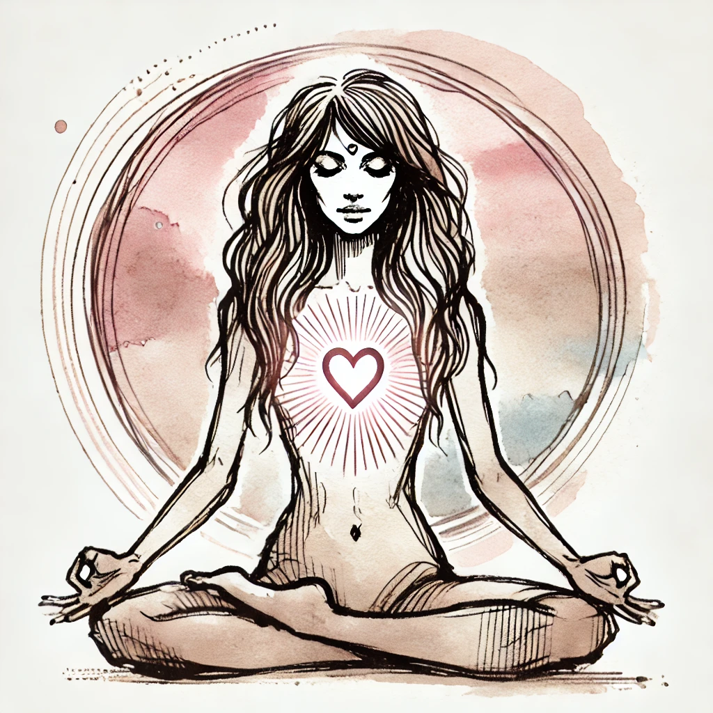 Femme position du lotus méditation lumière
